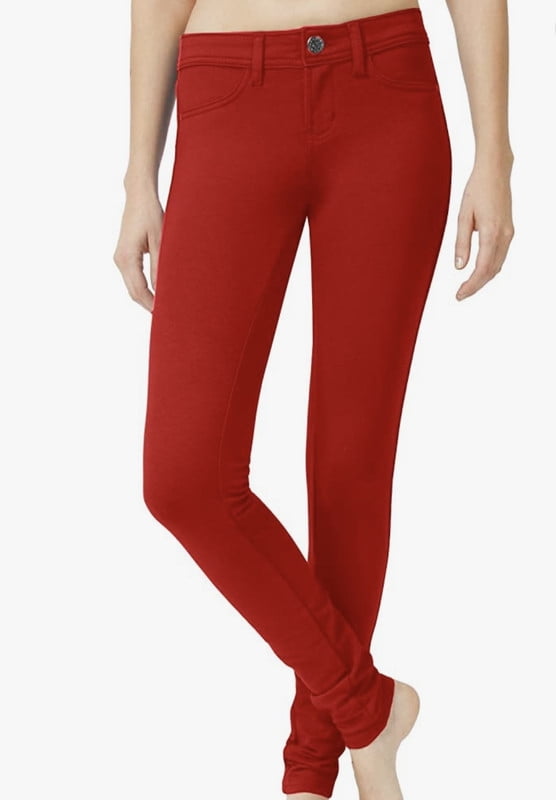 New Women’s Skinny Pants Soft Everyday Solid Color Basic Slim Tight