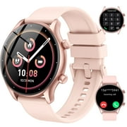 IKT New Women's Smart Watch, 1.39" HD Screen Fitness Tracker with Bluetooth Calling (Answer/Make/Message), Smartwatch Fits for Android and IPhone, 120+ Sports Modes, IP68 Waterproof, for Gift