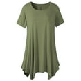 thumbnail image 1 of New Women's Swing Tunic Tops Loose Fit Comfy Flattering T Shirt, 1 of 1