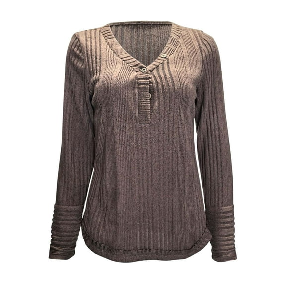 New Women's V Neck Pullover Sweater, Casual, Loose, Solid Color, Long Sleeved, Lightweight, All Seasons, Hand Wash, Sizes S to XXXL