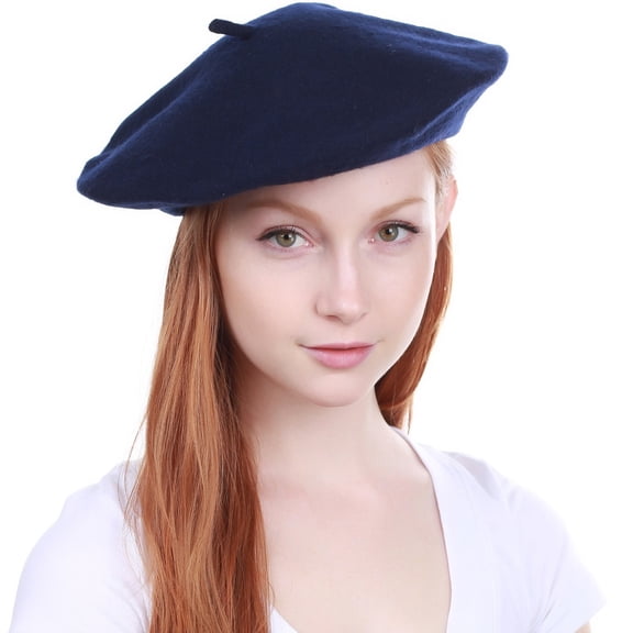 New Women's Warm 100% Wool Fashion French Berets Tam Beanie Slouch Hat Cap