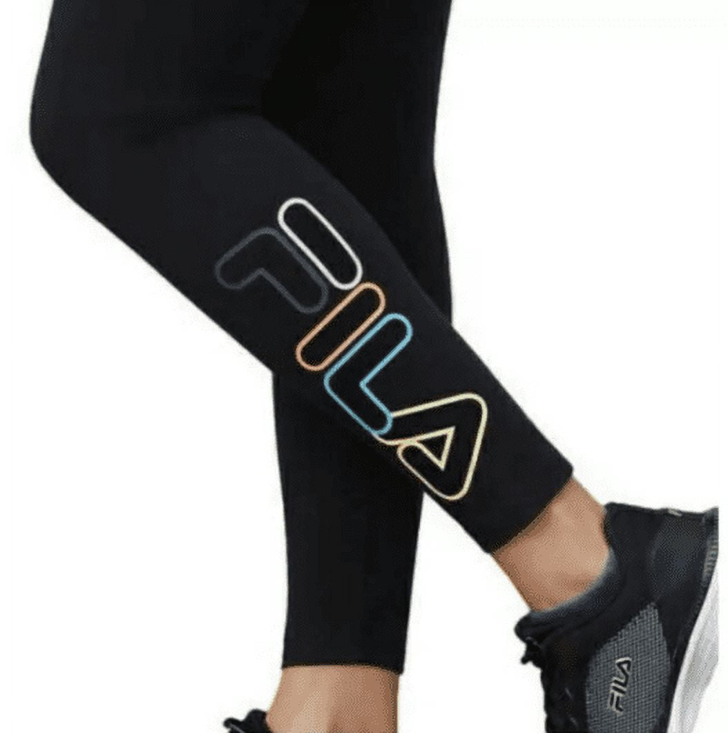 Fila, Pants & Jumpsuits, Fila Womens Logo Black Athletic Leggings