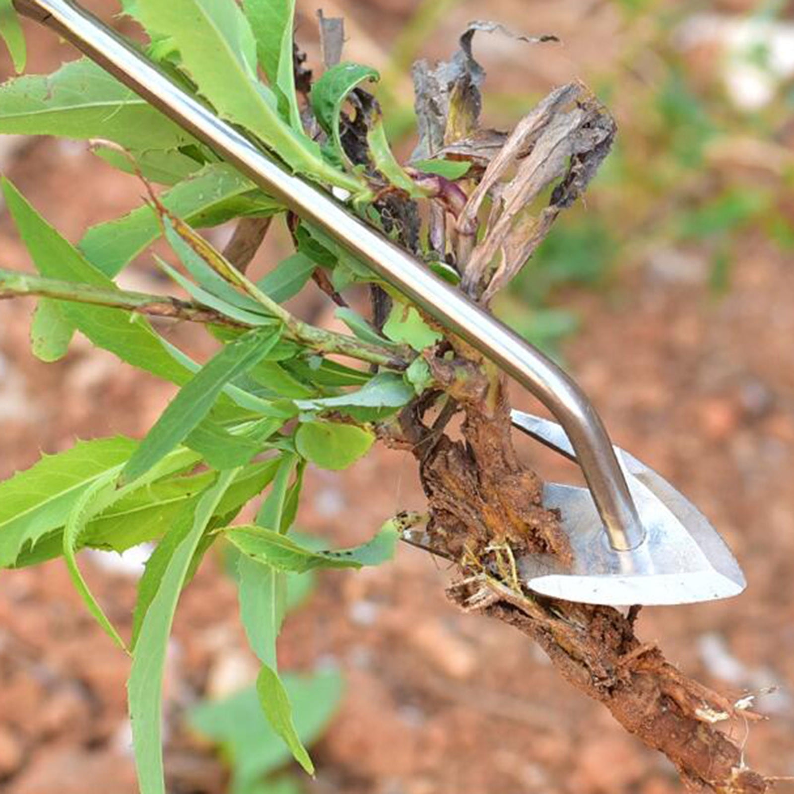 New Wood Handle Stainless Steel Multifunctional Weeder Pulling Weeds