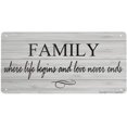New Wood Sign 10x5 Inch Door Sign Family Sign Hanging Wooden Wall Sign