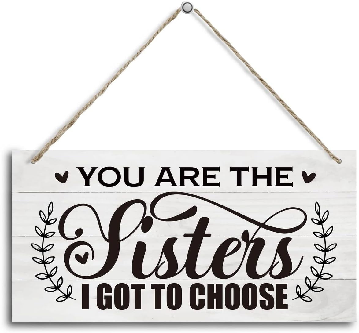 Bedroom Door Sign, 10x5 Inch, Minimalist Black & White, MDF Wood, Farmhouse Style Decor