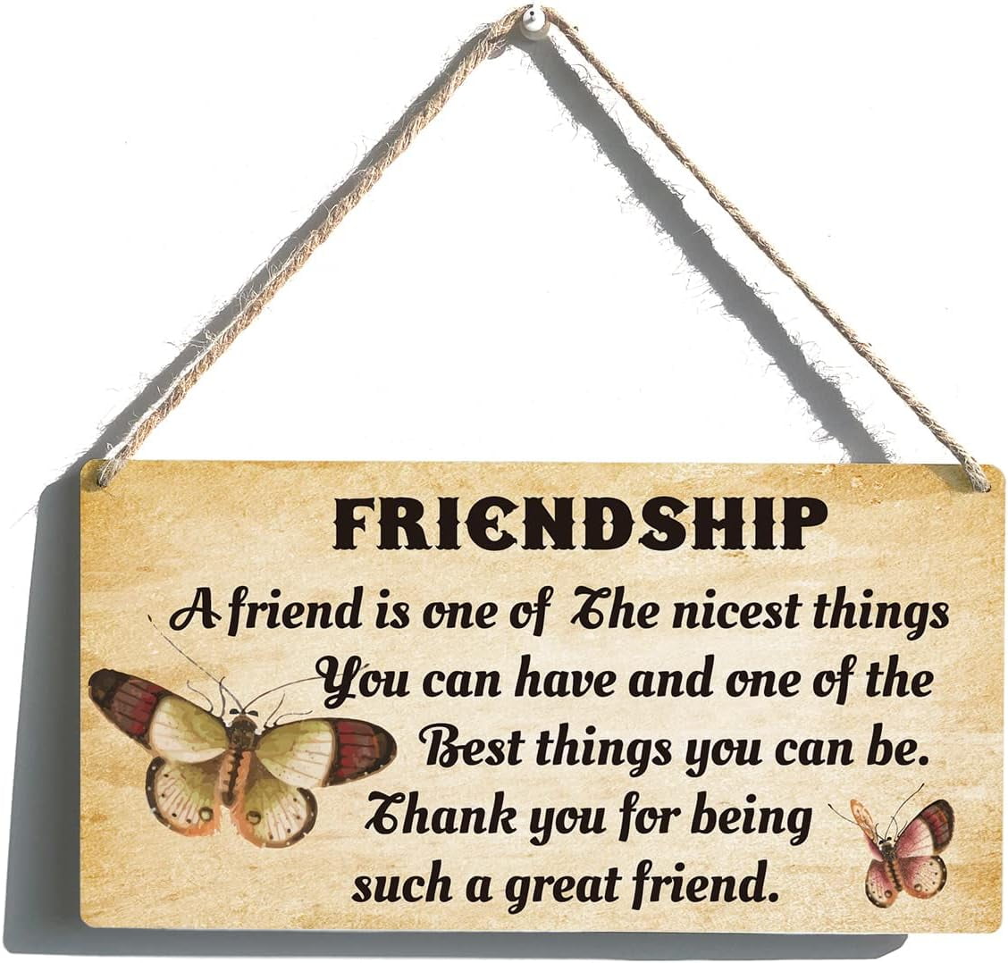New Wood Sign 8x12 Inch Door Sign Friends Sign Friendship is The Nicest ...