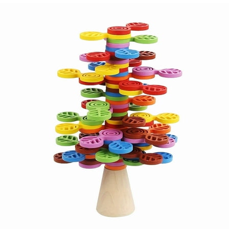 New Wooden Colorful Stacking Tree Toy,Christmas Gifts For Kids,Party Favors