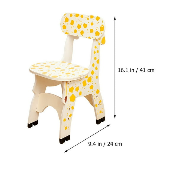 New Wooden Giraffe Chair Kids Back Chair for Childrens Early Education