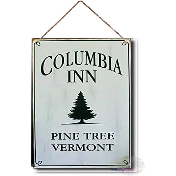 New Wooden Signs/Holiday Decor Pine Tree Vermont Holiday Sign White Christmas Handcrafted Quote Wood Sign Bathroom Decor,Wood Signs Decor,Wooden Signs,8x12 INCH-Funny Gifts for Men and Women