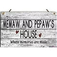 thumbnail image 1 of New Wooden Signs Memaw and Pepaw's House Sign Where Memories are Made Distressed Style Gift for Grandparents Rustic Hearts Prayer Sign,Home Decor Sign, Farmhouse Style Wooden Sign 8x12 INCH, 1 of 5