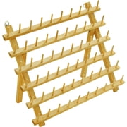New Wooden Thread Rack for Sewing - Quilting - Embroidery Spools and Mini Cones 60 Spools