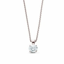 New World Diamonds Lab Grown Diamond Necklace 1.0Ct 18" 14kt Gold Solitaire Necklace