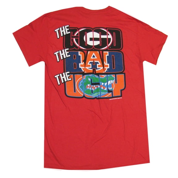 New World Graphics UGA Bulldogs The Good,Bad, Ugly T-Shirt-Small Red