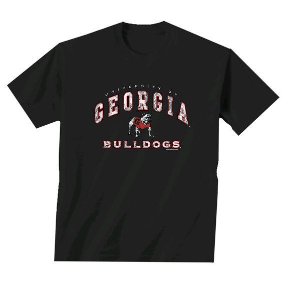 New World Graphics UGA Distressed Arch Short Sleeve T-shirt