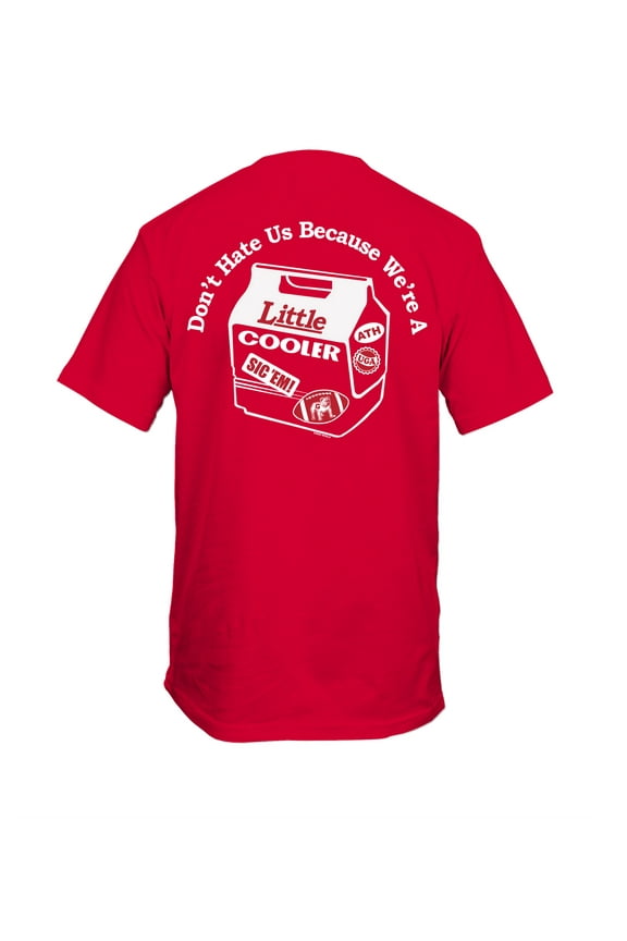 New World Graphics UGA Don't Hate Us Cause We're A Little Cooler Short Sleeve Mens Graphic T-Shirt-Red-xxxl