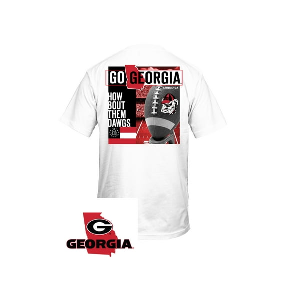 New World Graphics UGA How About Them Dawgs Tonal Boxes Short Sleeve Mens Graphic T-Shirt-4xl