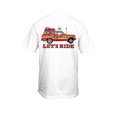 thumbnail image 1 of New World Graphics UGA Lets Ride Short Sleeve T-Shirt Graphic Tee-White-3XL, 1 of 1