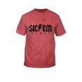 thumbnail image 1 of New World Graphics UGA Puff Bolt B Short Sleeve T-shirt Graphic Tee-Oil Wash Red-Mediumum, 1 of 3