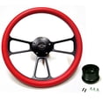 thumbnail image 1 of New World Motoring 1967 - 1968 Chevelle, El Camino 14" Red Steering Wheel   Chevy Horn   Adapter, 1 of 1