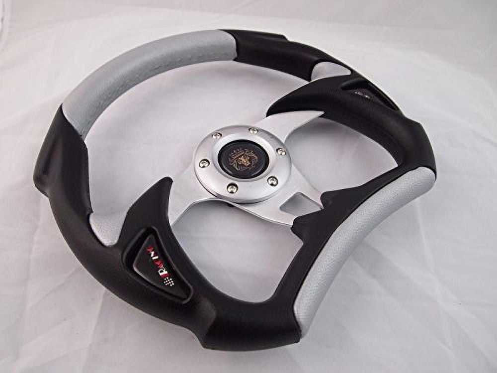 New World Motoring SILVER Steering Wheel with Adapter for RZR 570 800