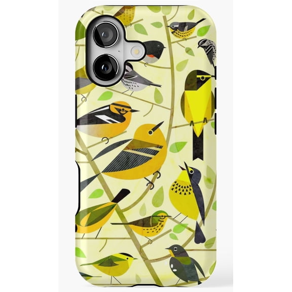 New World Warblers Bird Nature Art Phone Case for iPhone 17 16 15 14 13 12 11 Pro Max
