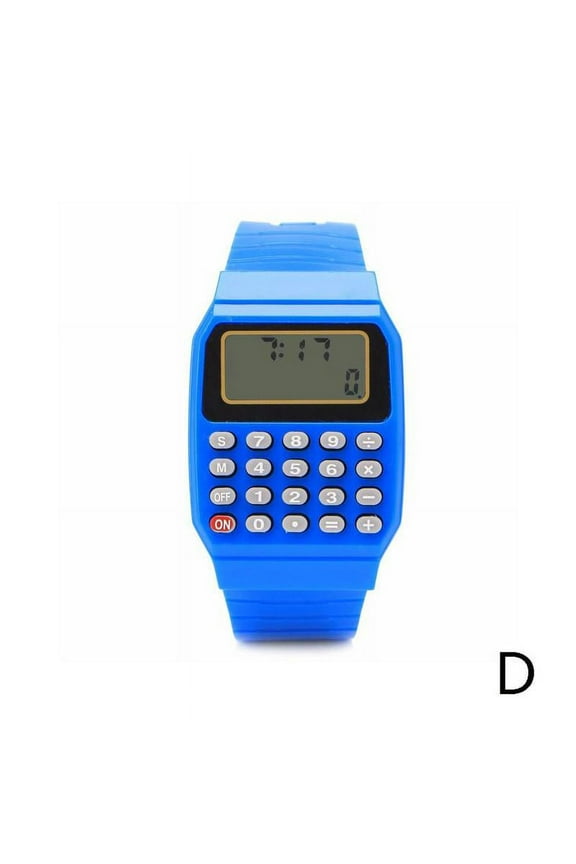 New Wrist Watches Children's Digital Calculator Watch Gift For Kids NEW F3O3