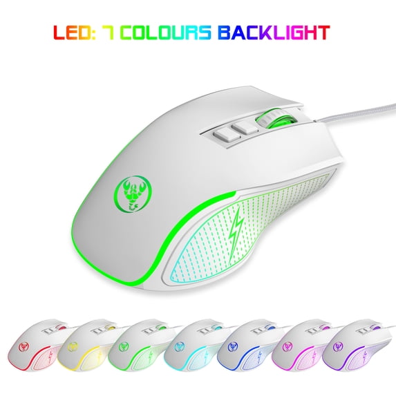New X100 Wired Game Mouse Colorful Luminous Electric Competition Office Mouse Adjustable 3600dpi