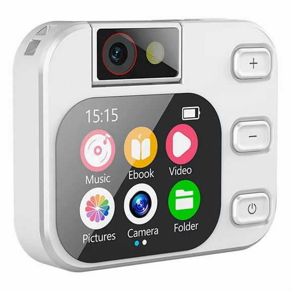 New X19 Mini Voice Recorder 2.2 Touch Screen OTG Type-C Bluetooth Take Pictures Video Recording E-Book MP3 Player,1 x X19 Mini MP3 Recorder 1 x Data Cable,White