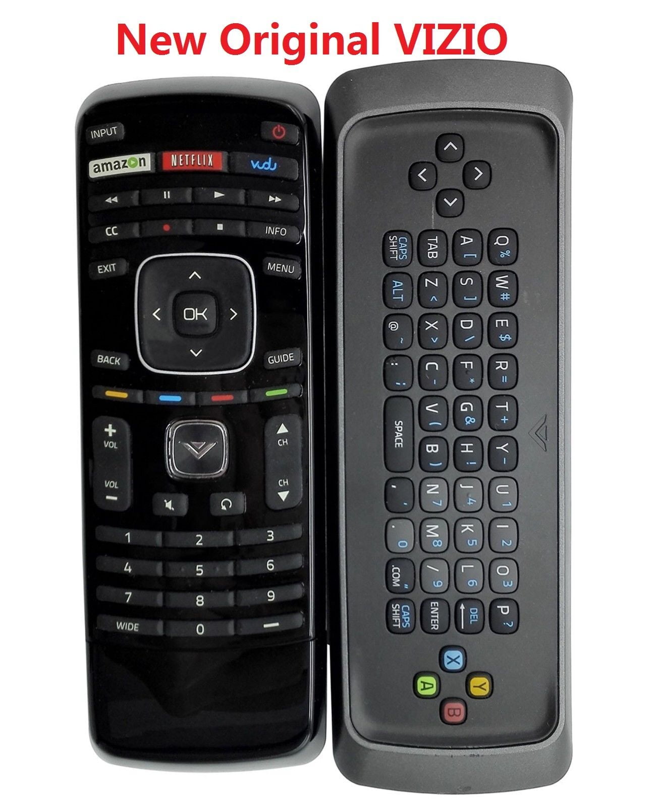 New XRT300 Qwerty Keyboard with Vudu Remote Control for VIZIO LCD LED ...