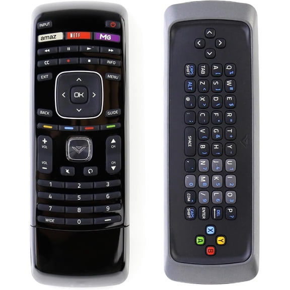 New XRT302 Dual-Side QWERTY Keyboard Remote Control with M-GO Key for VIZIO TV M470SV M550SV