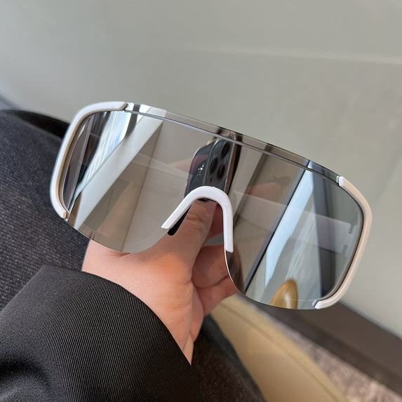 New Y2K Style Cycling Sunglasses Windproof Glasses for Men Women Retro-Reflective Sheeting Lens Road Riding Sport Glasses (G)