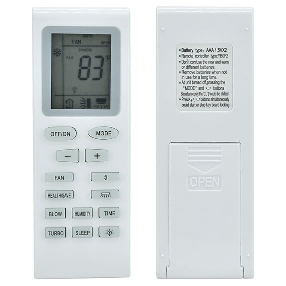 New YBOF2 For GREE AC Air Conditioner Remote Control YB0F2 YADOF YB1F2 Y502K