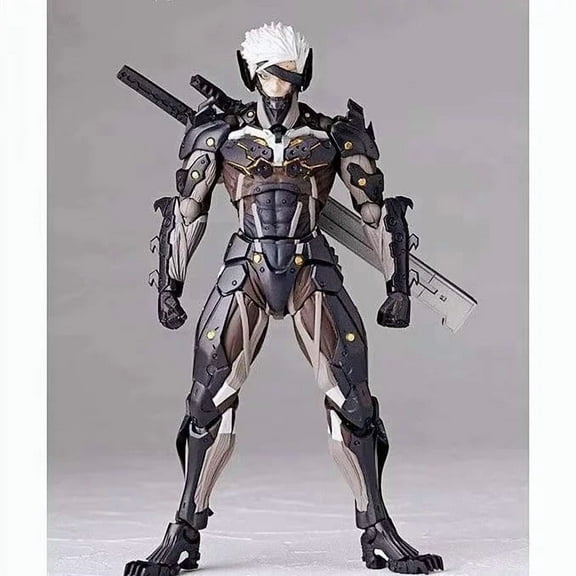 New Yamaguchi Metal Gear MGS Raiden (Black Ver) Character Anime Model Statue Action Figures Desktop Ornament Popular Decorations Fan Souvenirs Creative Gift Collectable