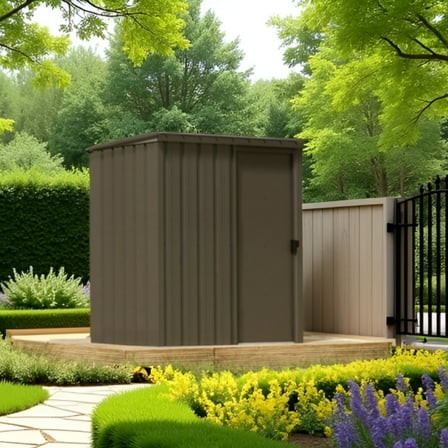New Yard Steel Storage Shed