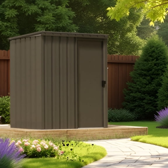 New Yard Steel Storage Shed