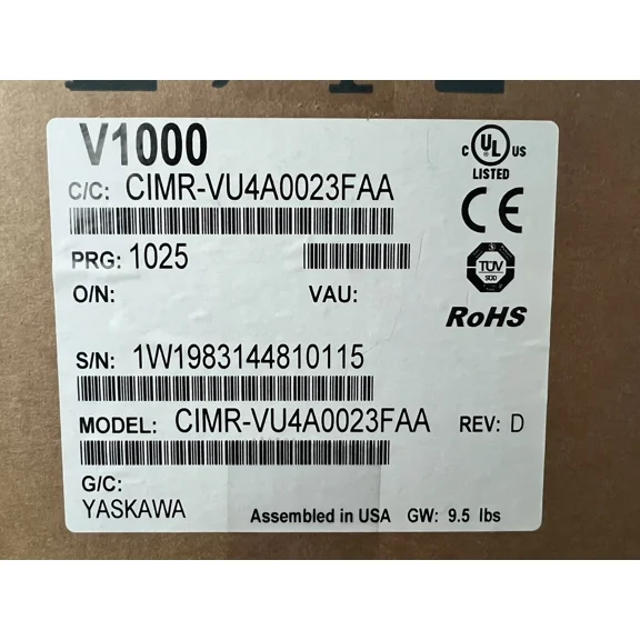 New Yaskawa Drive CIMR-VU4A0023FAA By DHL/UPS