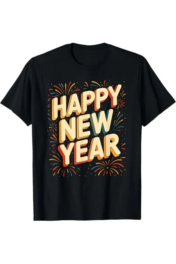 New Year 2026 Countdown Party Celebration Festive Gift Idea Unisex T-Shirt, up to size 5XL