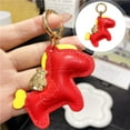 thumbnail image 1 of New Year 2026 Horse Keyring | 3.46 in Horse Leather Bag Charms | Cute Spring Horses Keychain Lucky Mascot Pendants,Lucky Charms Exquisite Cartoon Animal Key Ring for Bags Backpack Decorative Gift,B, 1 of 4