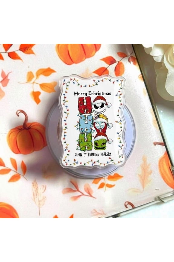 New Year 2026 Phone Grip - Santa Hat and Sneaker Goose Decal - Funny Merry Christmas Tech Accessory - Holiday 2