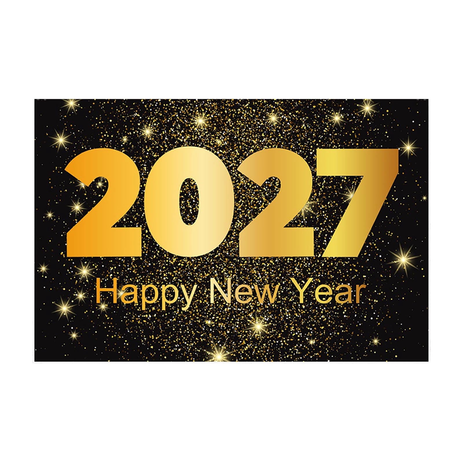 Background Language Portrait New Year 2027 Party Backdrop Banner for Photo Booth and Wall Decor ...