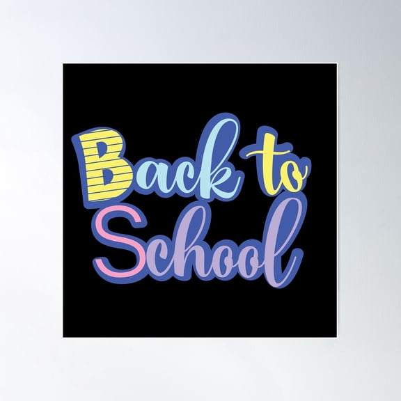 New Year Back To School Poster Wall Art, Modern Wall Decor, 24x24 UNFRAMED