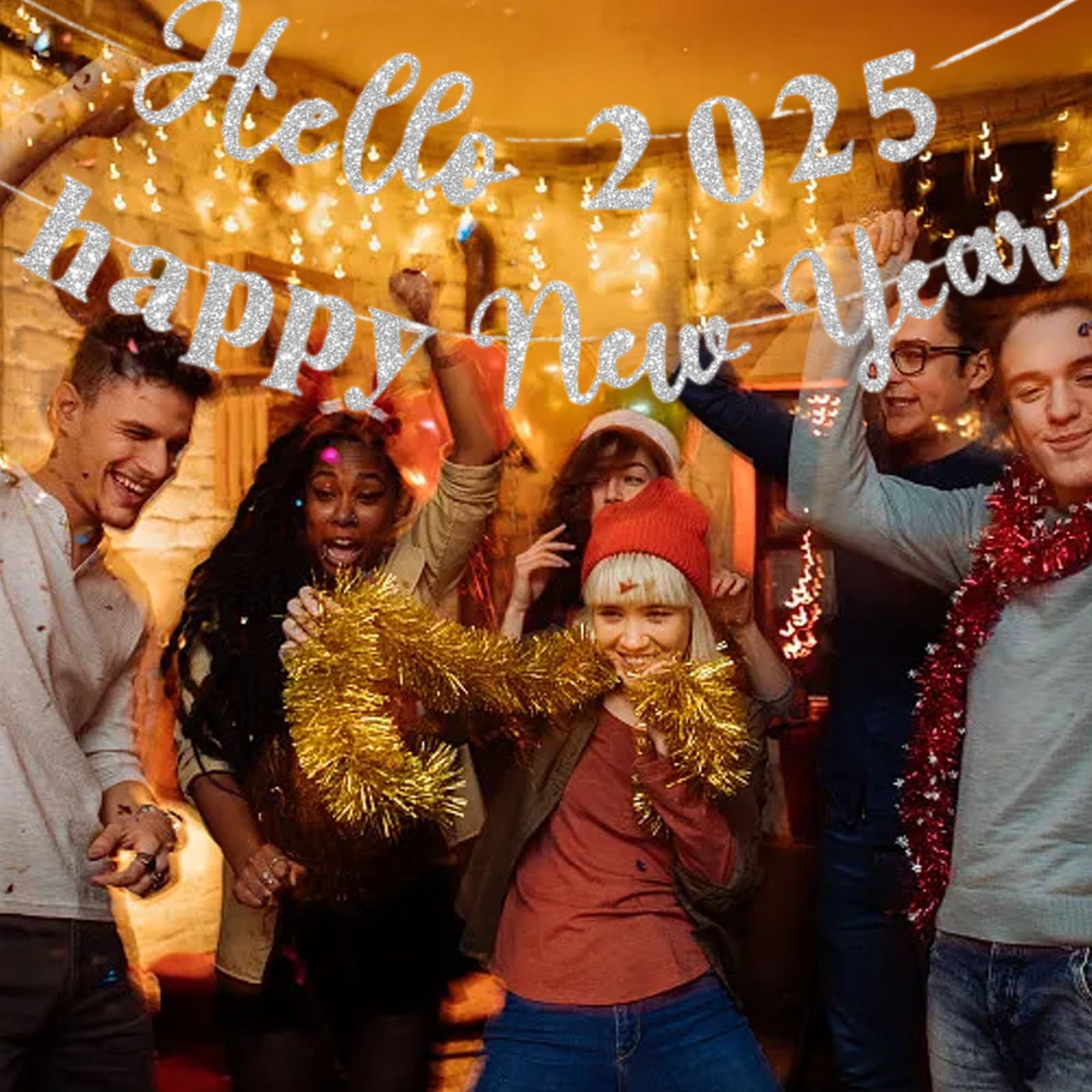 New Year Banner Decorations 2025, New Years Eve Party Supplies 2025