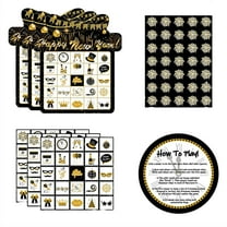 New Year Bingo Game for 24 Players Holiday Party Game Supplies New Years Eve Party Supplies