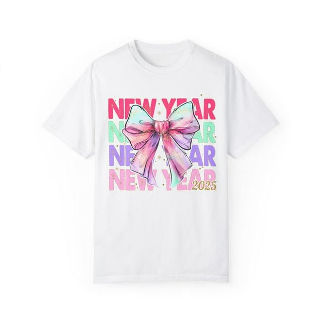 New Year Bow . NYE 2025 . Happy New Year T Unisex Comfort Tee T Shirt