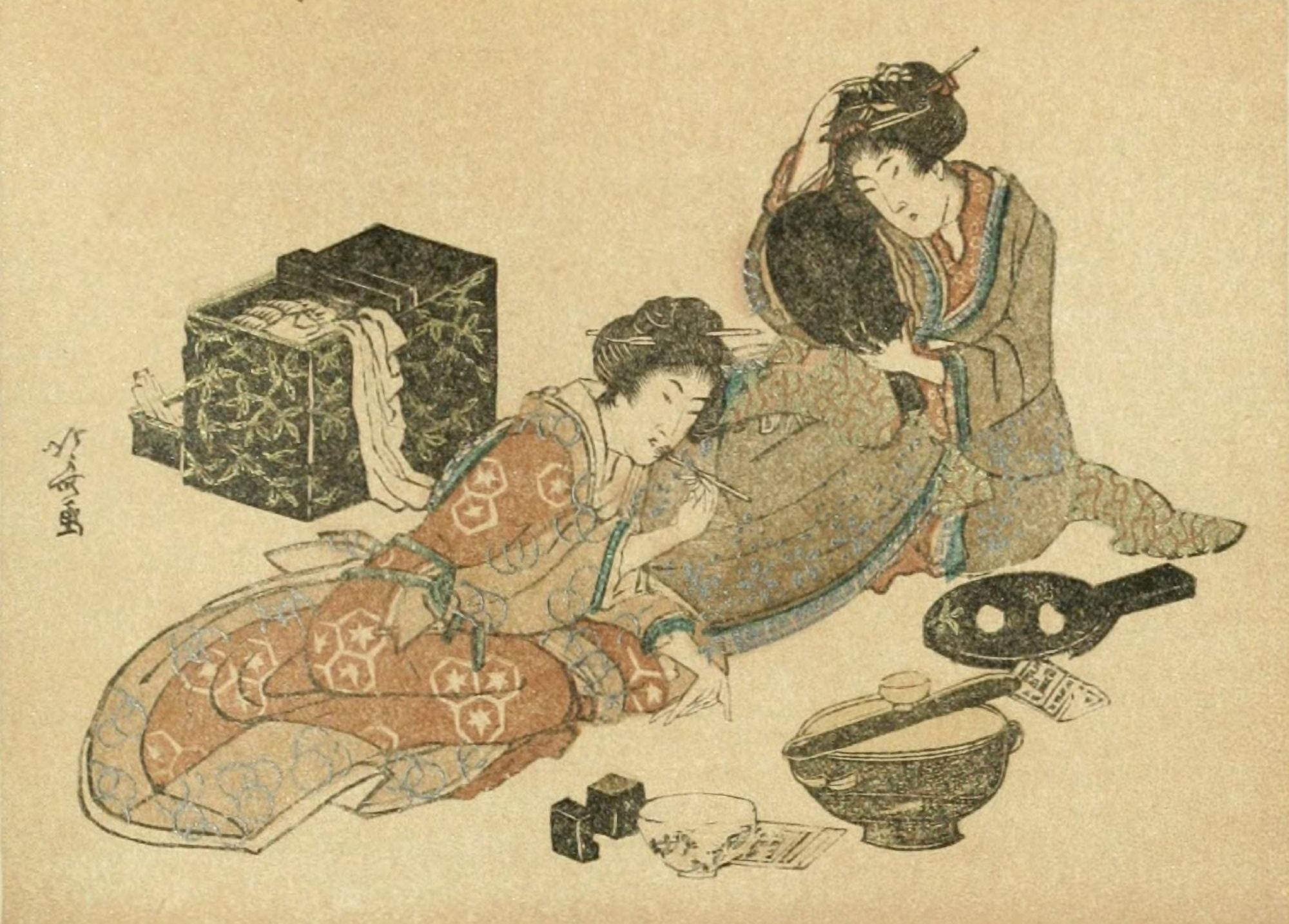 New Year Card The International Studio 1913 Canvas Art - Katsushika Hokusai (24 x 36)