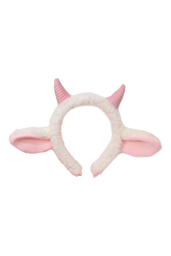 New Year Celebration Hairhoop Plush Sheep Ear Hairband Funny Headhoop Costume Headdress Child Adult Halloween Headwear