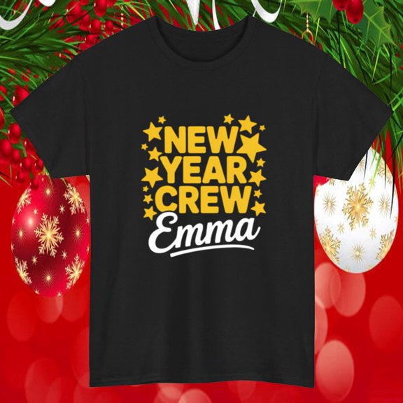 New Year Crew Family Matching Squad Team Art Unisex T-Shirt, up to size 5XL