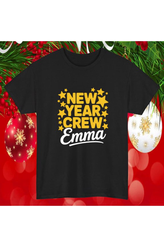 New Year Crew Family Matching Squad Team Art Unisex T-Shirt, up to size 5XL