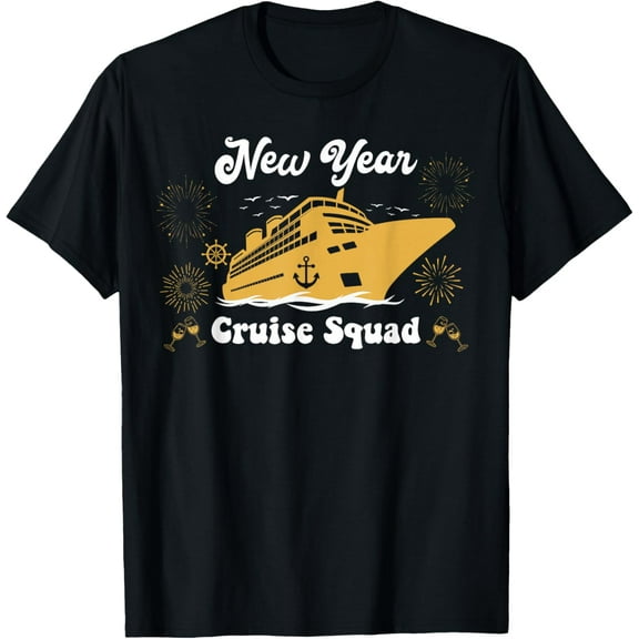 New Year Cruise Squad Years Eve Party Vacation Matching T-Shirt Tee