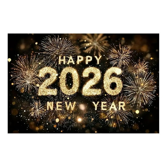 New Year Decorations Holiday Wall Decor Banners, Suitable for Indoor and Outdoor Parties, Christmas, Offices, and Schools, 2026 Celebration Backdrop, Festive Party Supplies,A